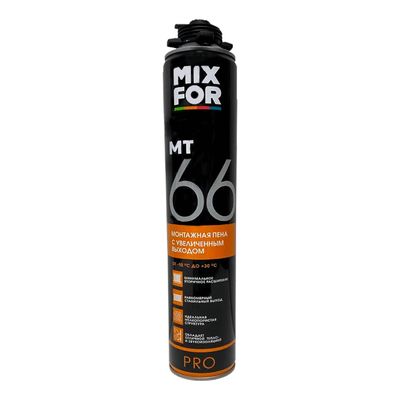Пена монтажная профессиональная MIXFOR Foam Pro МТ66 (от -10+30 С) 850ml - фото 1